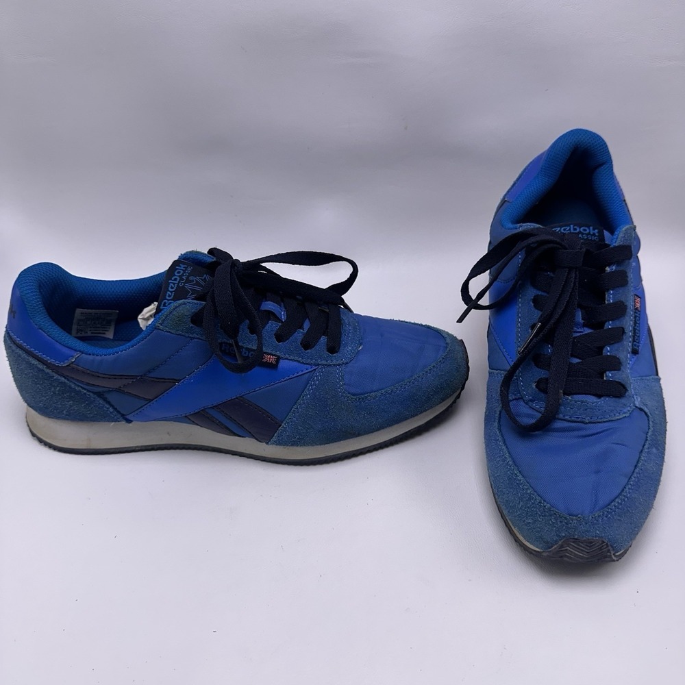 Reebok Classic Blue‎ Nylon Suede Men's Size 9 Casual Sneakers 105375597